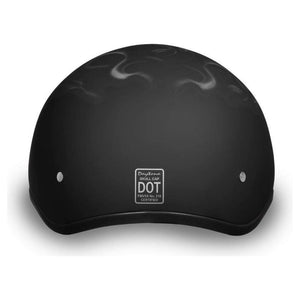 D.O.T. Daytona Skull Cap W/O Visor W/ Pistons Skull by Daytona Helmets Half Helmet Daytona Helmets