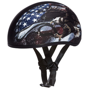 D.O.T. Daytona Skull Cap W/O Visor W/USA by Daytona Helmets Half Helmet Daytona Helmets