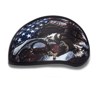 D.O.T. Daytona Skull Cap W/O Visor W/USA by Daytona Helmets Half Helmet Daytona Helmets