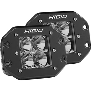 D-Series Pro Flood Flush Mount Light Pair by Rigid 212113 Flood Light 652-212113 Western Powersports Drop Ship