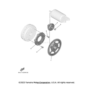 Damper Assembly by Yamaha B1R-15560-00-00 OEM Hardware B1R-15560-00-00 Off Road Express