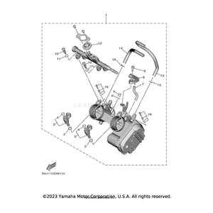 Damper by Yamaha 5VK-13982-00-00 OEM Hardware 5VK-13982-00-00 Off Road Express