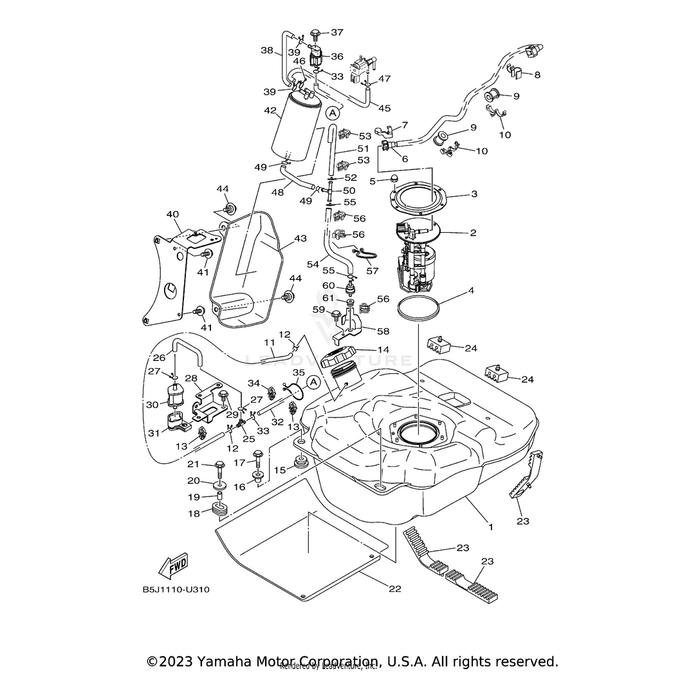 Damper, Plate 1 by Yamaha