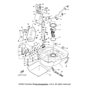 Damper, Plate 1 by Yamaha 2HC-F414H-01-00 OEM Hardware 2HC-F414H-01-00 Off Road Express