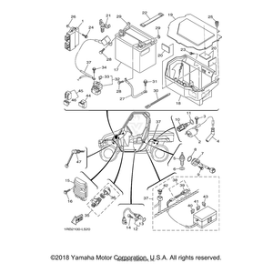 Damper, Side Cover by Yamaha 4XE-F4145-00-00 OEM Hardware 4XE-F4145-00-00 Off Road Express