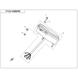 Dash Board Guage Cluster by CF Moto 7000-170200-10001 OEM Hardware 7000-170200-10001 Northstar Polaris