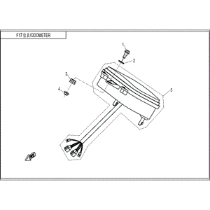 Dashboard (After Vin. #Lcelvyz18F6001671) by CF Moto 7000-170200-30000 OEM Hardware 7000-170200-30000 Northstar Polaris