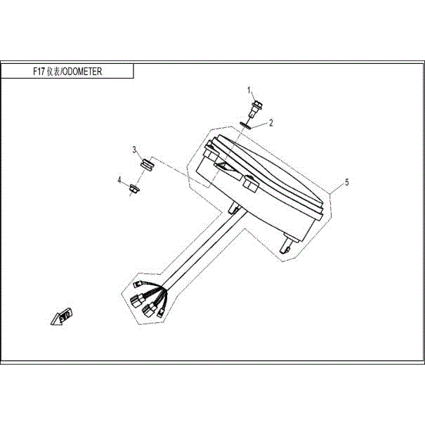 Dashboard (After Vin. #Lcelvyz18F6001671) by CF Moto