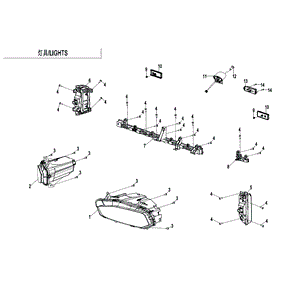 Dashboard Ambient Light by CF Moto 5BYV-160830-7000 OEM Hardware 5BYV-160830-7000 Northstar Polaris