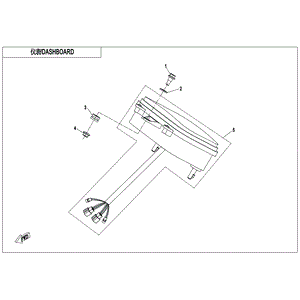 Dashboard by CF Moto 5BR0-170100-10001 OEM Hardware 5BR0-170100-10001 Northstar Polaris