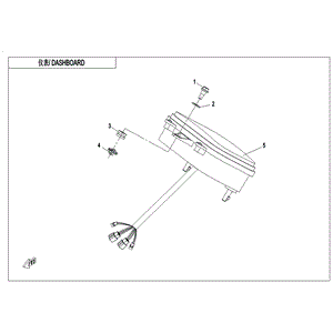 Dashboard by CF Moto 5UR0-170100-10001 OEM Hardware 5UR0-170100-10001 Northstar Polaris