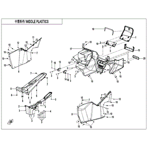 Dashboard Panel by CF Moto 5BY0-042011 OEM Hardware 5BY0-042011 Northstar Polaris