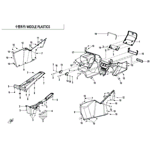 Dashboard Panel by CF Moto 5BYV-042011-A100 OEM Hardware 5BYV-042011-A100 Northstar Polaris