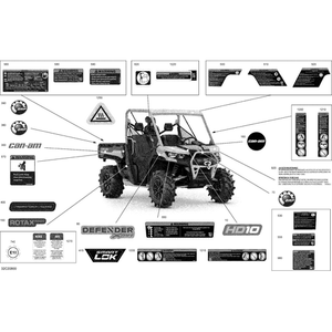 Dashboard Warning Decal by Can-Am 704908127 OEM Hardware 704908127 Off Road Express Peach St