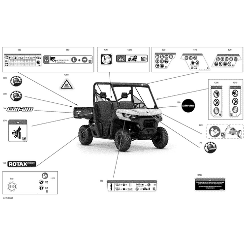 Dashboard Warning Label by Can-Am