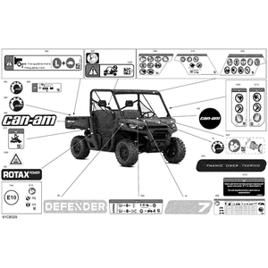 Dashboard Warning Label by Can-Am 704908893 OEM Hardware 704908893 Off Road Express Peach St