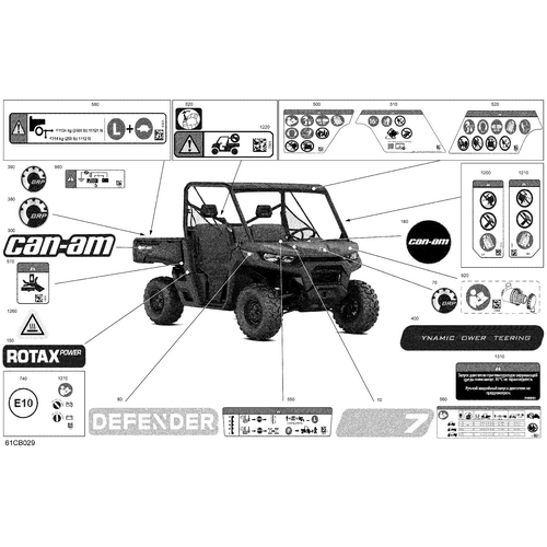 Dashboard Warning Label by Can-Am