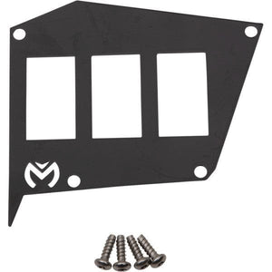 Dashplte Rzr Turbo 3Sw Black by Moose Utility 100-5065-PU Switch Panel Mount 05211788 Parts Unlimited