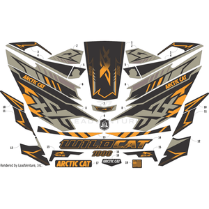 Decal, 1000 By Arctic Cat 9411-288 OEM Hardware 9411-288 Off Road Express