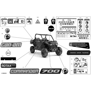 Decal 700 by Can-Am 704908866 OEM Hardware 704908866 Off Road Express Peach St