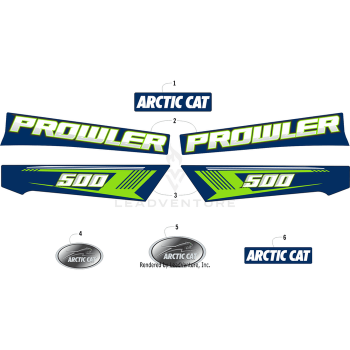 Decal, Arctic Cat - Blue By Arctic Cat