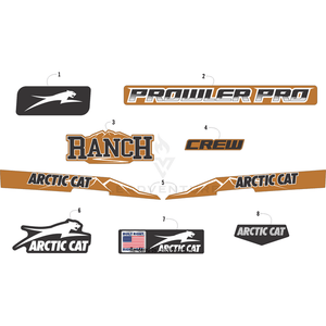 Decal, Arctic Cat By Arctic Cat 7411-197 OEM Hardware 7411-197 Off Road Express