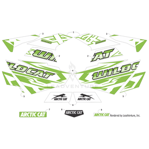 Decal, Arctic Cat By Arctic Cat 7411-683 OEM Hardware 7411-683 Off Road Express