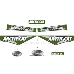 Decal, Arctic Cat By Arctic Cat 7411-792 OEM Hardware 7411-792 Off Road Express