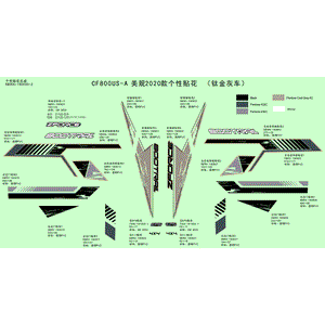 Decal Assy. by CF Moto 5BWA-190030-20000 OEM Hardware 5BWA-190030-20000 Northstar Polaris