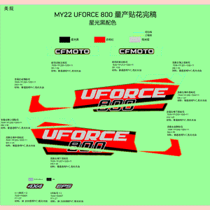 Decal Assy by CF Moto 703V-191200-10000 OEM Hardware 703V-191200-10000 Northstar Polaris