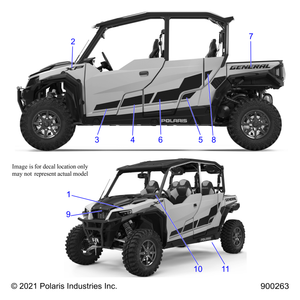 Decal-Body,Mid,Lh by Polaris 7194269 OEM Hardware P7194269 Off Road Express