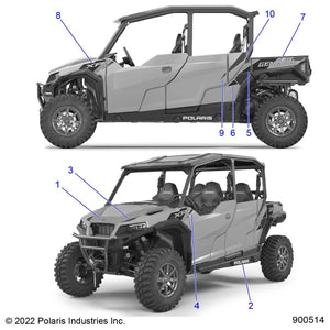 Decal-Bolster Cvr,Lh by Polaris 7199299 OEM Hardware P7199299 Off Road Express