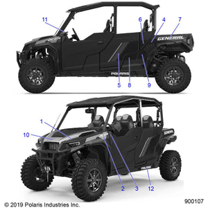 Decal-Bolster,Lh by Polaris 7192179 OEM Hardware P7192179 Off Road Express