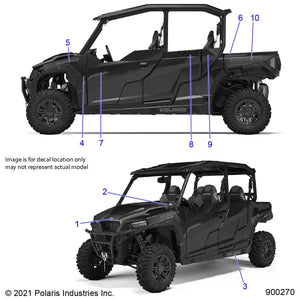 Decal-Bolster,Lh by Polaris 7194243 OEM Hardware P7194243 Off Road Express