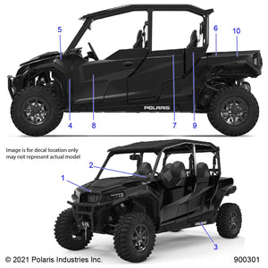 Decal-Bolster,Lh by Polaris 7196588 OEM Hardware P7196588 Off Road Express