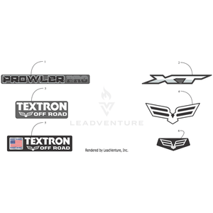 Decal, Box Fascia - Gray By Arctic Cat 6411-636 OEM Hardware 6411-636 Off Road Express