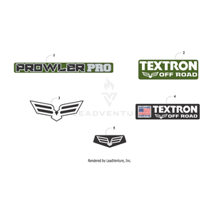 Decal, Box Fascia - Green By Arctic Cat 6411-628 OEM Hardware 6411-628 Off Road Express