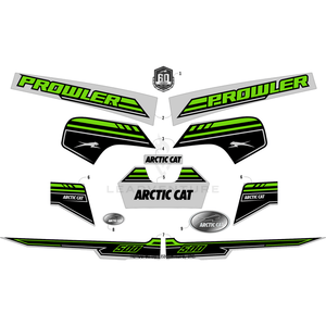 Decal, Box - Rear - - &Quot;500&Quot; - Left By Arctic Cat 9411-129 OEM Hardware 9411-129 Off Road Express