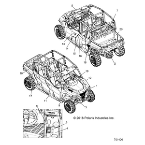 Decal-Box,Side,General,Lh by Polaris 7185181 OEM Hardware P7185181 Off Road Express