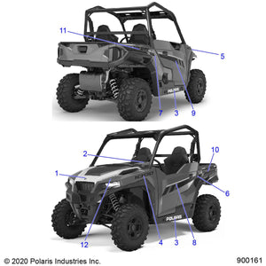 Decal-Box,Side,General,Lh by Polaris 7193564 OEM Hardware P7193564 Off Road Express