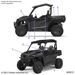 Decal-Box,Side,Lh by Polaris 7196584 OEM Hardware P7196584 Off Road Express