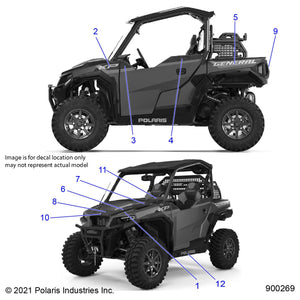 Decal-Box,Side,Lh by Polaris 7197798 OEM Hardware P7197798 Off Road Express