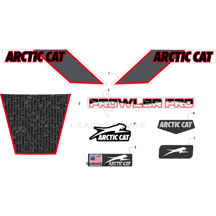 Decal, Box - Side - Rear - Left By Arctic Cat