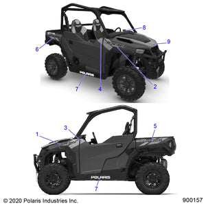 Decal-Box,Side,Right by Polaris 7192077 OEM Hardware P7192077 Off Road Express