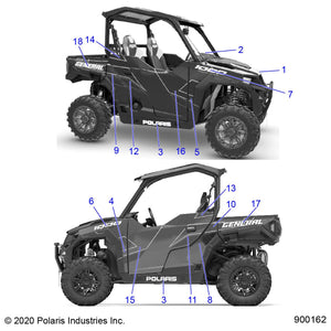 Decal-Box,Side,Right by Polaris 7192098 OEM Hardware P7192098 Off Road Express