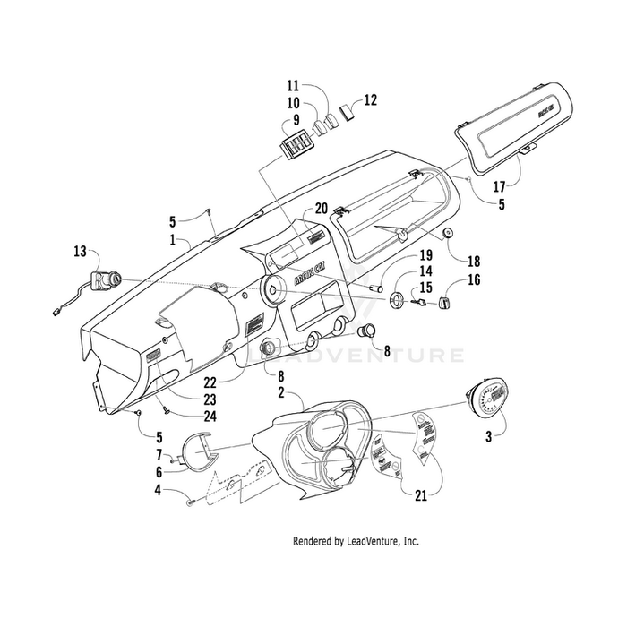 Decal, Brake Release By Arctic Cat