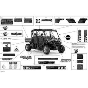 Decal "Can-Am" by Can-Am 704907734 OEM Hardware 704907734 Off Road Express Peach St