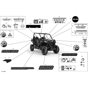 Decal "Can-Am" by Can-Am 704908539 OEM Hardware 704908539 Off Road Express Peach St