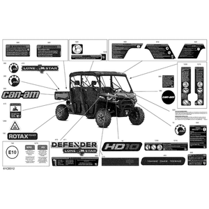 Decal Can-Am by Can-Am 704908848 OEM Hardware 704908848 Off Road Express Peach St