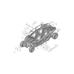 Decal Can-Am Left  Door by Can-Am 704907074 OEM Hardware 704907074 Off Road Express